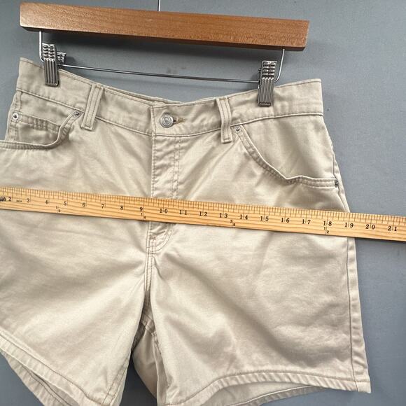 VTG Levis 910 Shorts 12 Beige Classic Fit USA 1998 Street Tan High Rise Preppy - Picture 13 of 15
